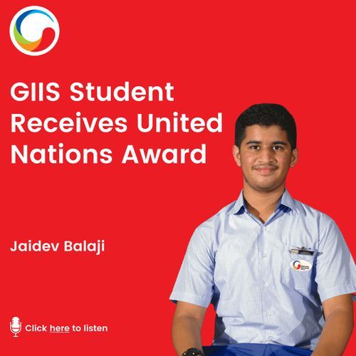 GIIS Student Receives a United Nations Award!